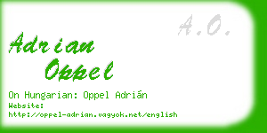 adrian oppel business card