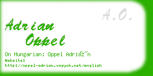 adrian oppel business card